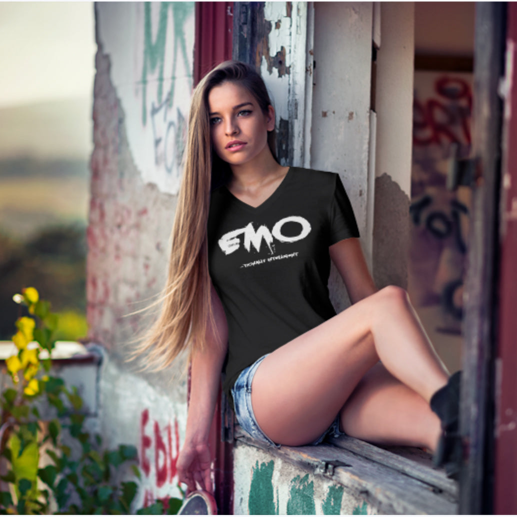 EMO-tionally Intelligent | Women's V Neck Tee