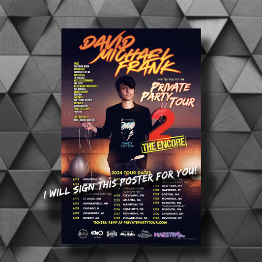 Tour privado n.º 2: The Encore | Póster firmado | PPT