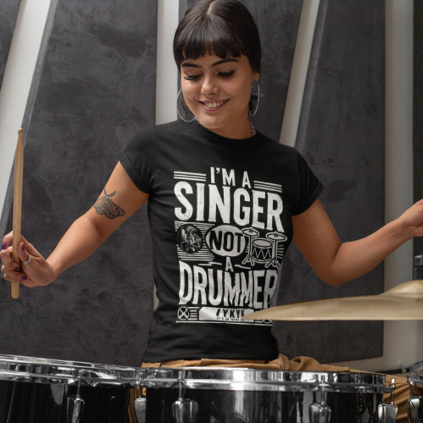 I'm a Singer Not A Drummer Tee