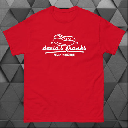 Camiseta de perritos calientes de David's Franks